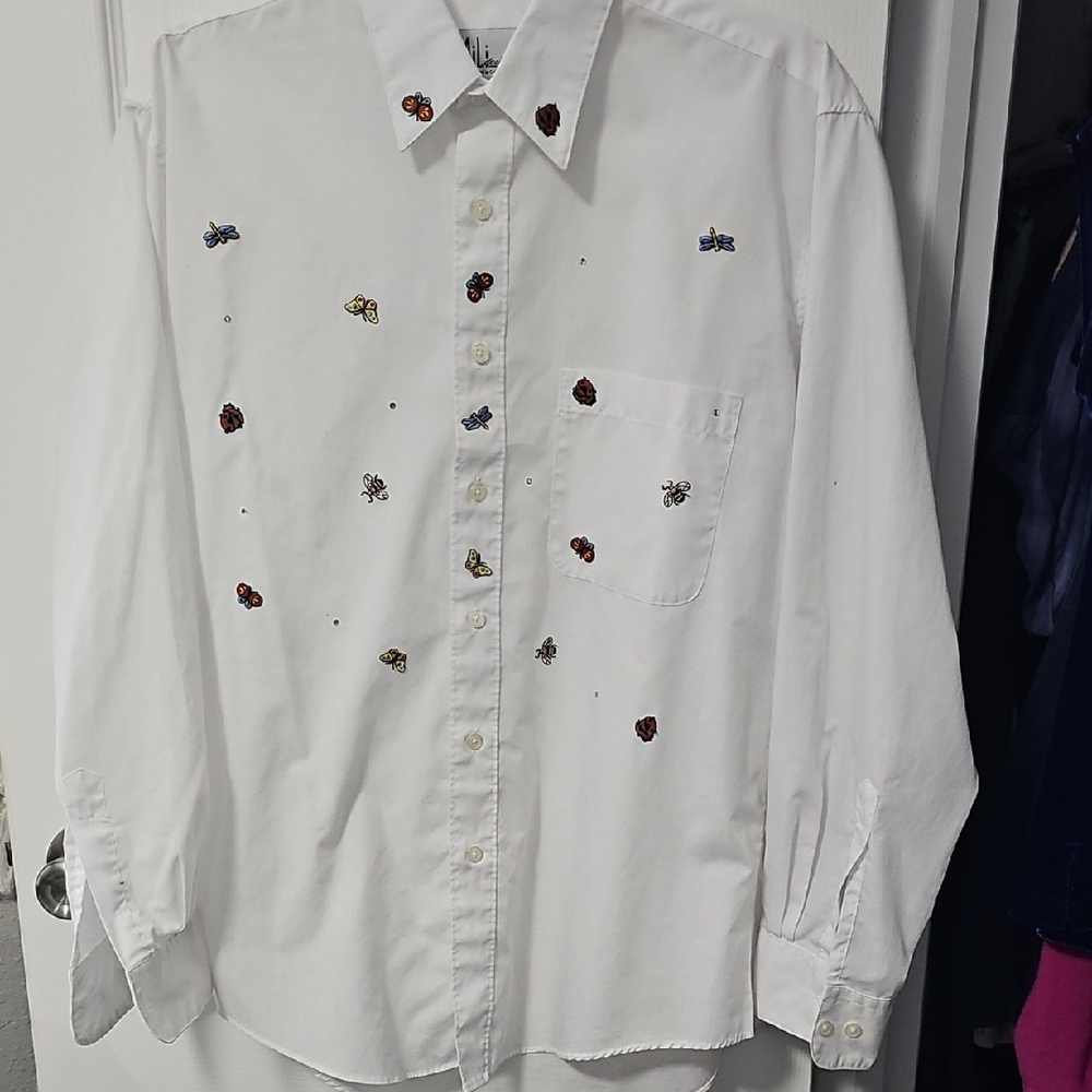 Embroidered White Women's Shirt